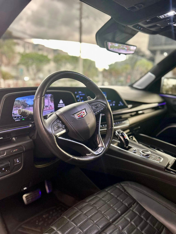 2023 Escalade V panda - interior - black cadillac escalade-v
