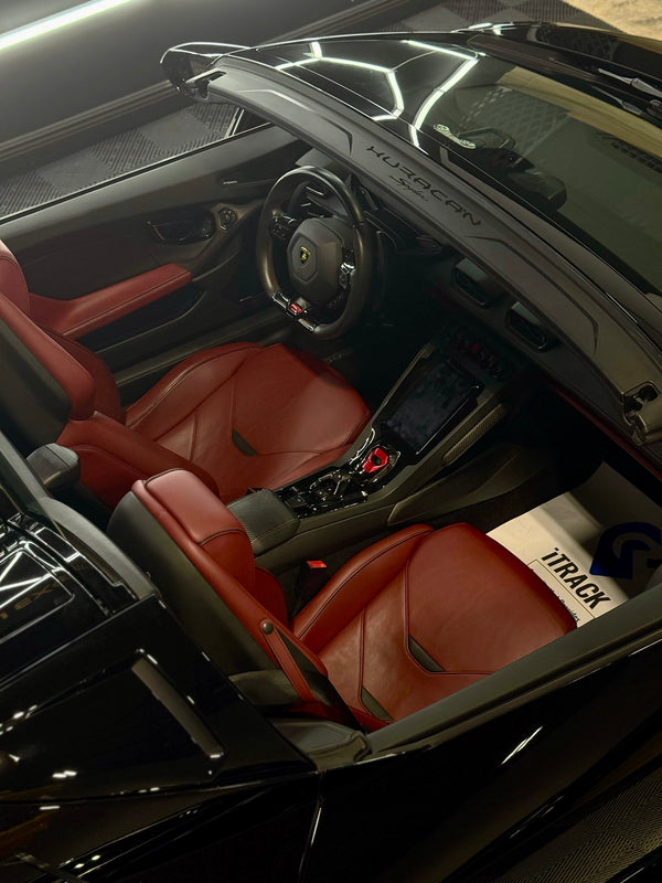 2020 Huracan EVO Spyder black cherry - interior - black lamborghini huracan-evo