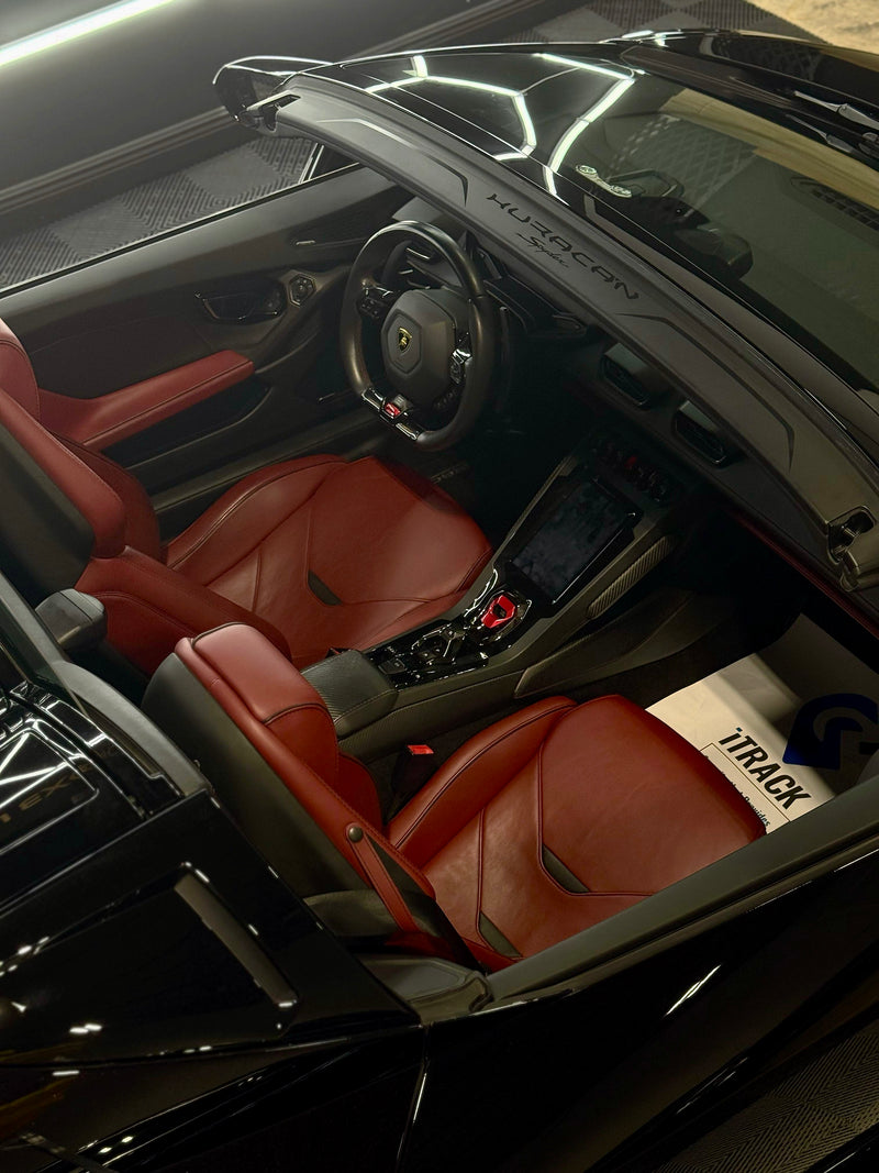 2020 Huracan EVO Spyder black cherry - interior - black lamborghini huracan-evo