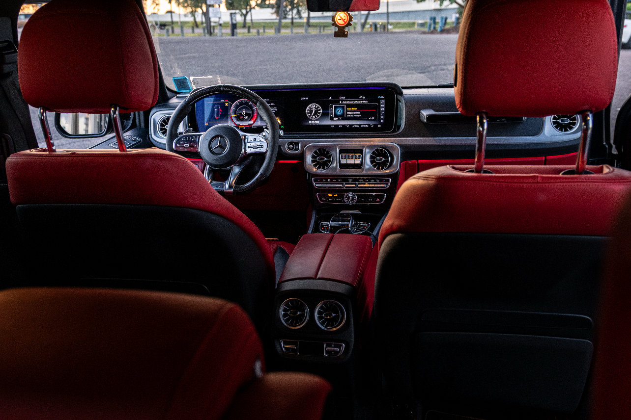 interior of g63 amg benz