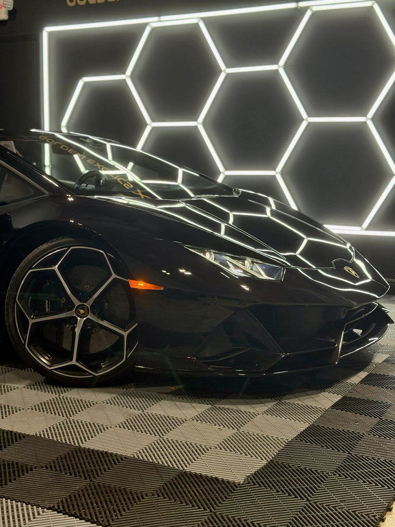 2020 Huracan EVO Spyder black cherry - three quarter front - black-cherry lamborghini huracan-evo