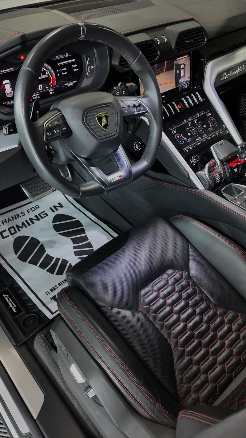 2020 Lambo Urus white panda with stars ✨ - interior - white lamborghini urus