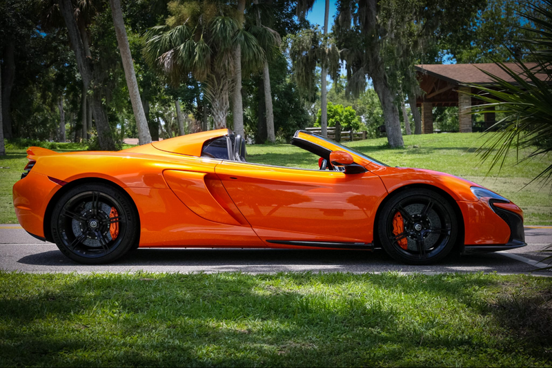 2016 McLaren 650S - side - orange mclaren 650s