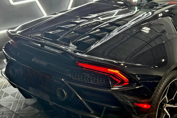 2020 Huracan EVO Spyder black cherry - three quarter rear - black-cherry lamborghini huracan-evo-spyder