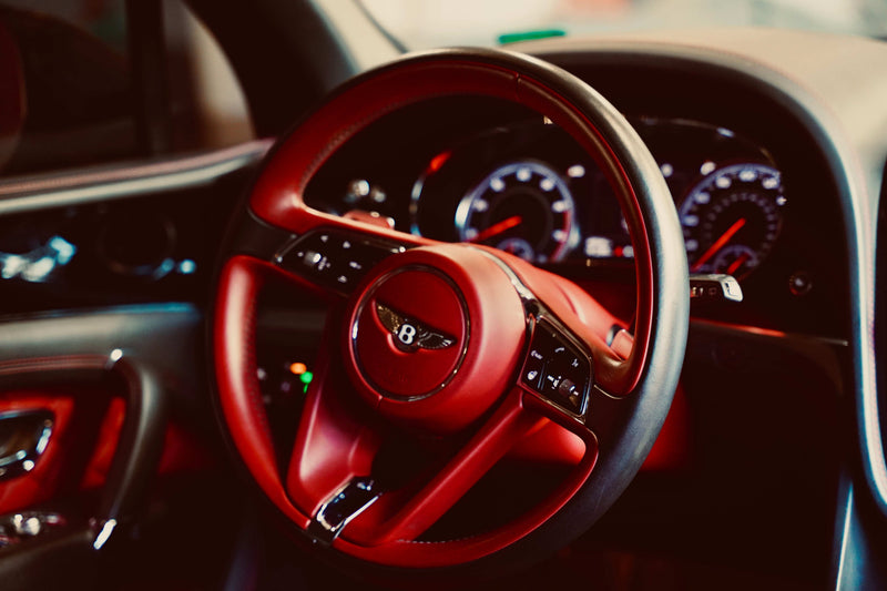 2018 Bentley Bentayga - Bentley Rental Tampa - interior - red bentley bentayga