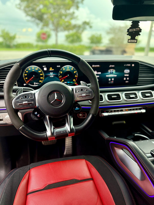 2023 Mercedes GLE53 Black on red - interior - black mercedes gle53