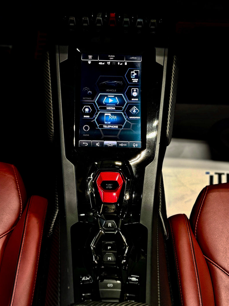 2020 Huracan EVO Spyder black cherry - interior - black lamborghini huracan-evo