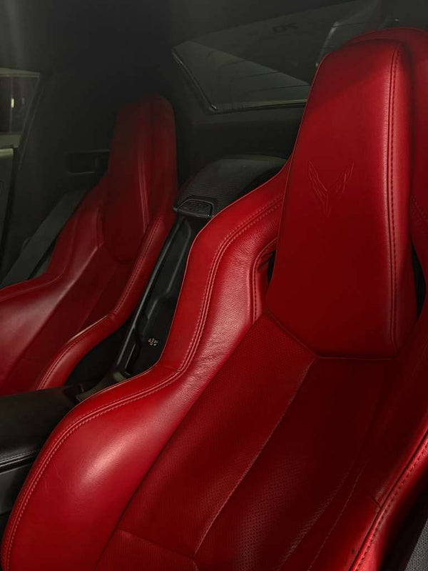 2023 Corvette C8 Satin Black convertible - interior - black corvette c8