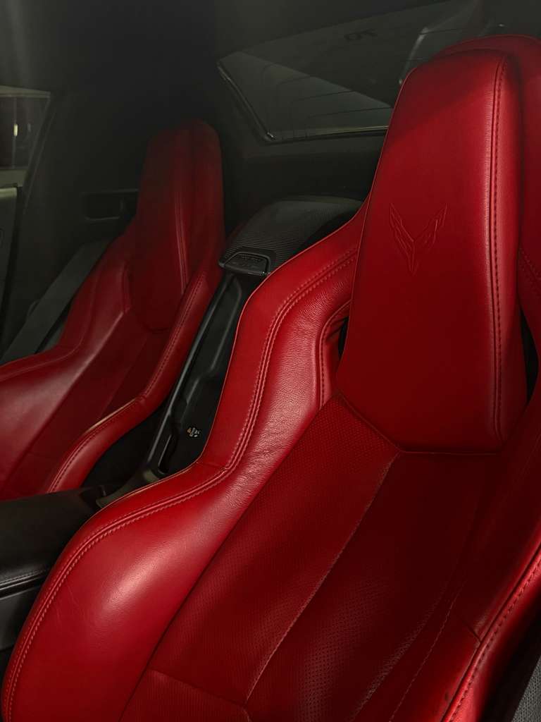 2023 Corvette C8 Satin Black convertible - interior - black corvette c8