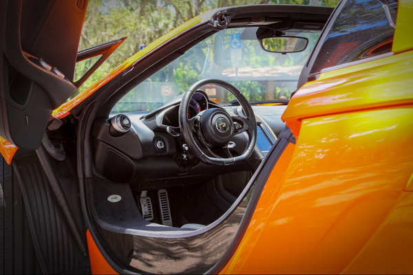 2016 McLaren 650S - interior - orange mclaren 650s