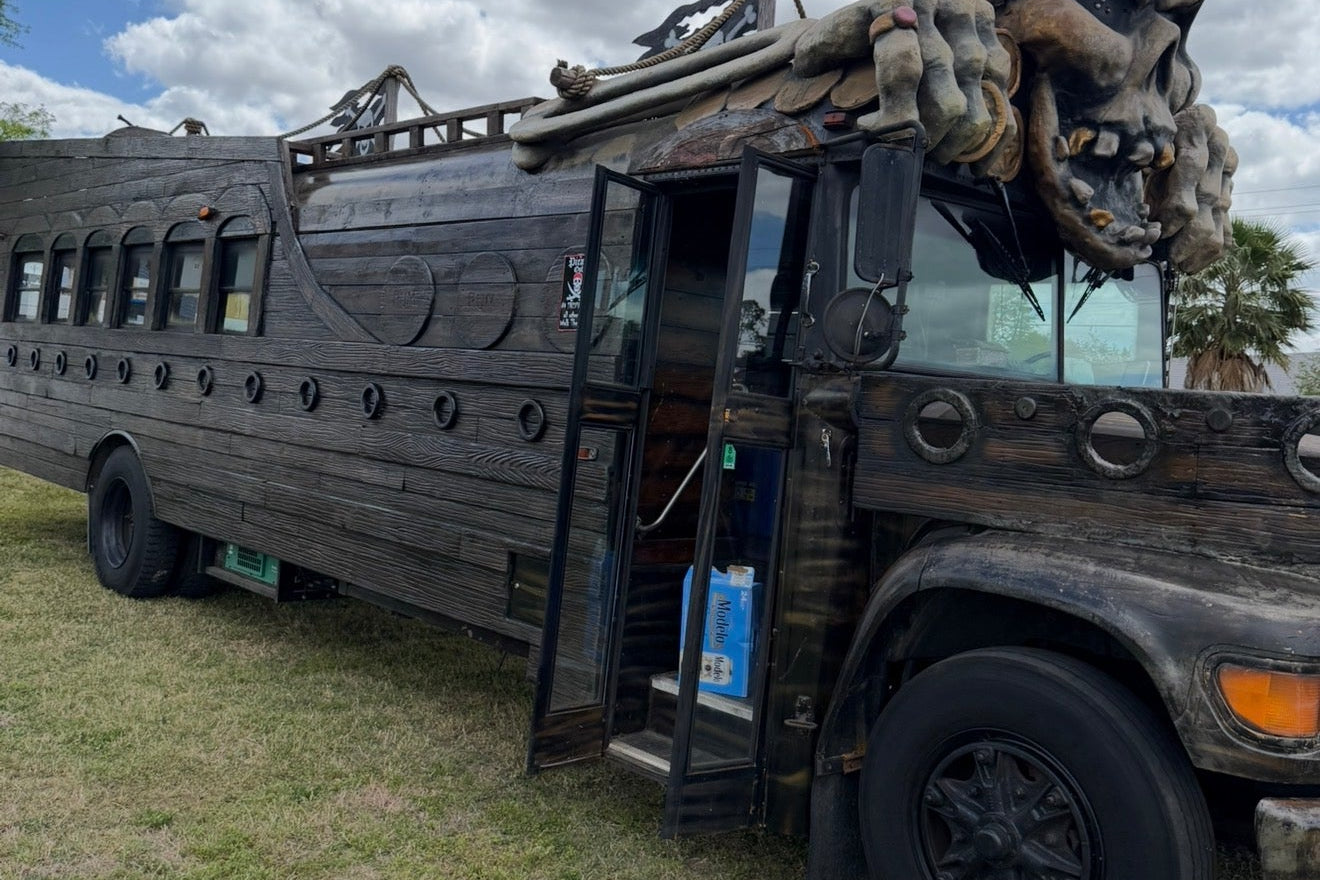 custom bus for rent.